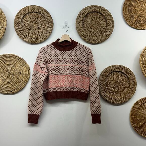 American Eagle Outfitters Sweaters - AEO American Eagle Cozy Pullover Mock Neck Cropped Knit Sweater Medium